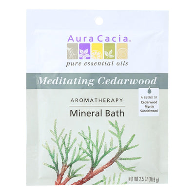 Aura Cacia - Aromatherapy Mineral Bath Meditation - 2.5 Oz - Case Of 6 - Orca Market