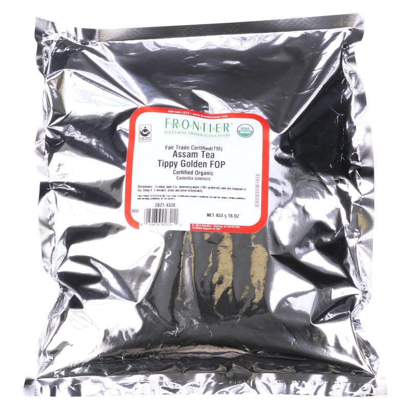 Frontier Herb Tea - Organic - Fair Trade Certified - Black - Assam - Flowering Orange Pekoe Grade - Bulk - 1 Lb - Orca Market