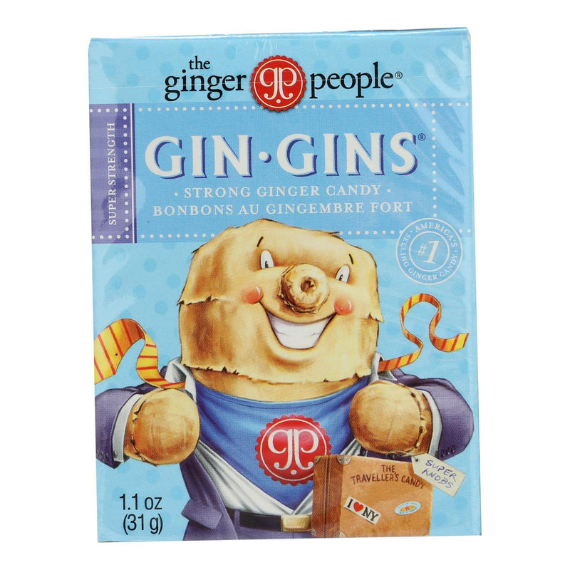 Ginger People Gingins Super Boost Candy - Case Of 24 - 1.1 Oz - Orca Market