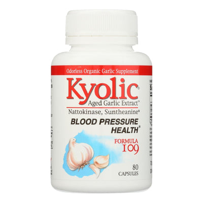 Kyolic - Aged Garlic Extract Blood Pressure Health Formula 109 - 80 Capsules - Orca Market