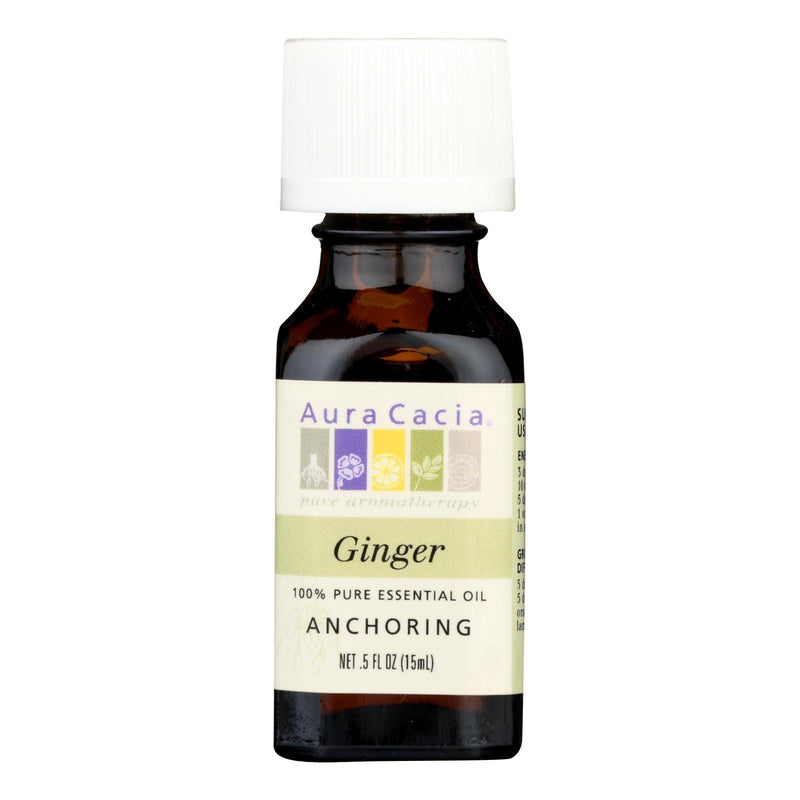 Aura Cacia - Essential Oil Ginger - 0.5 Fl Oz - Orca Market