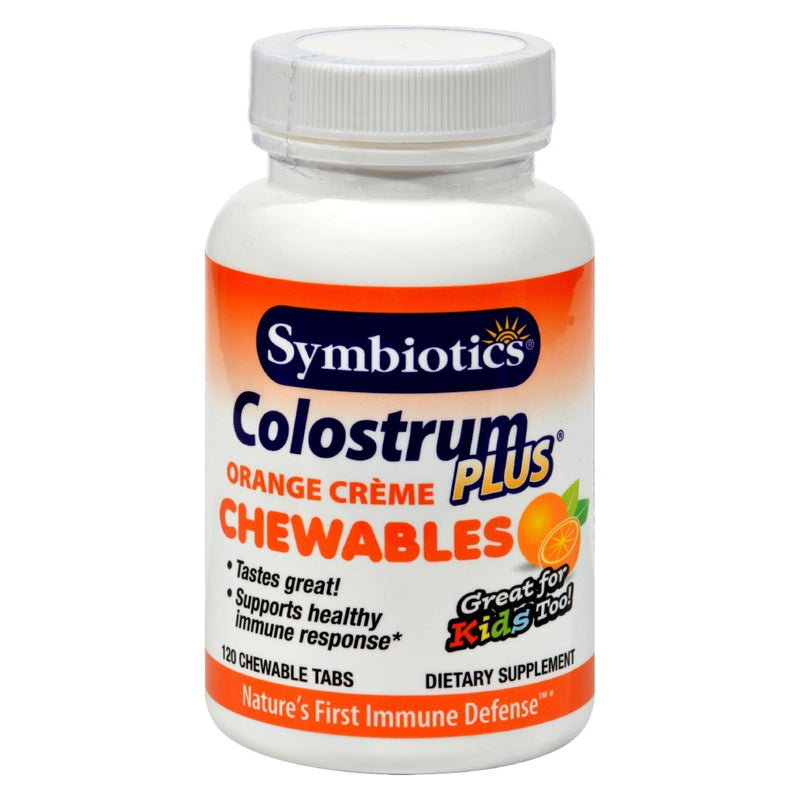 Symbiotics Colostrum Plus Orange - 120 Chewables - Orca Market