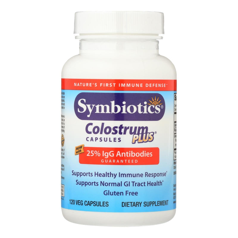 Symbiotics Colostrum Plus - 480 Mg - 120 Capsules - Orca Market