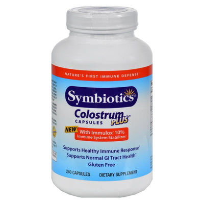 Symbiotics Colostrum Plus - 480 Mg - 240 Capsules - Orca Market