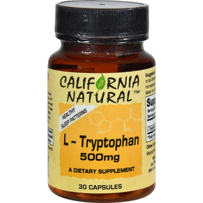 California Natural L-tryptophan - 500 Mg - 30 Capsules - Orca Market