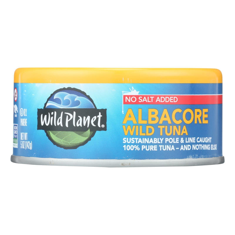 Wild Planet Wild Albacore Tuna - No Salt Added - Case Of 12 - 5 Oz. - Orca Market