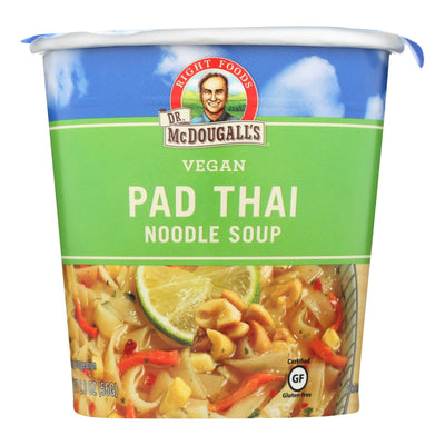 Dr. Mcdougall's Vegan Pad Thai Noodle Soup Big Cup - Case Of 6 - 2 Oz. - Orca Market