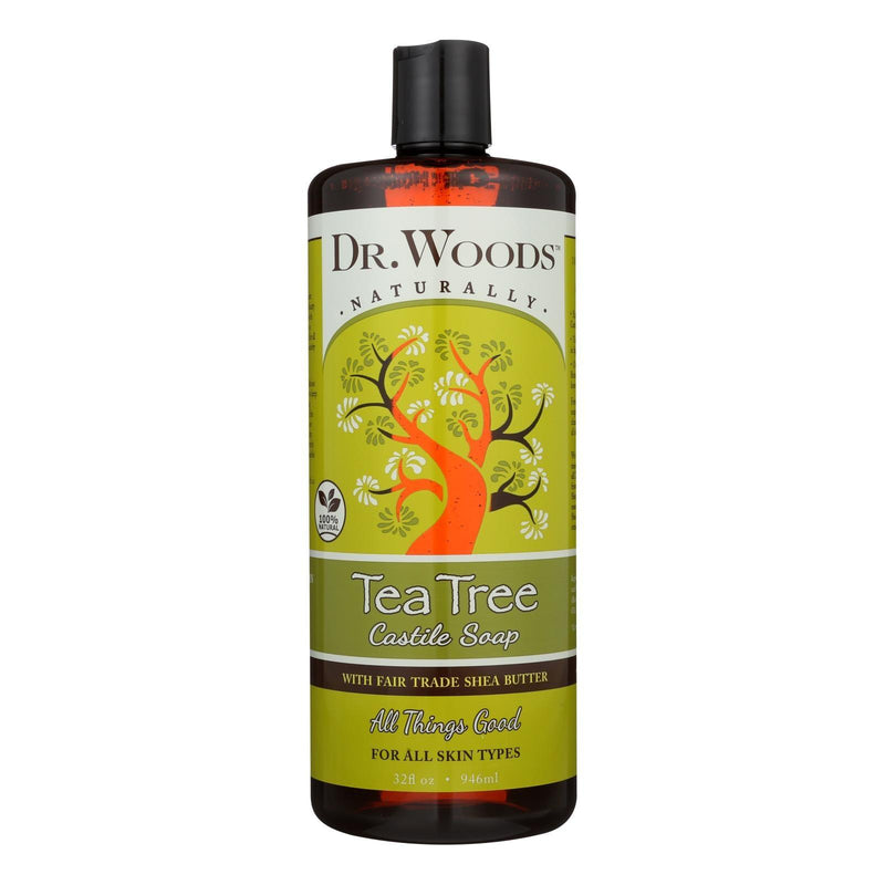 Dr. Woods Shea Vision Pure Castile Soap Tea Tree - 32 Fl Oz - Orca Market