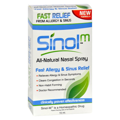 Sinol Sinol-M Homeopathic Allergy And Sinus Relief - 15 Ml - Orca Market