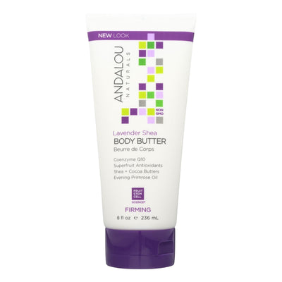 Andalou Naturals Firming Body Butter Lavender Shea - 8 Fl Oz - Orca Market