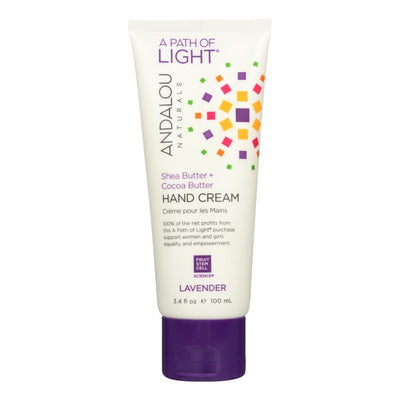 Andalou Naturals Hand Cream Lavender Shea - 3.4 Fl Oz - Orca Market