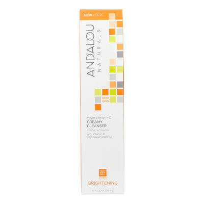 Andalou Naturals Creamy Cleanser For Combination Skin Meyer Lemon - 6 Fl Oz - Orca Market