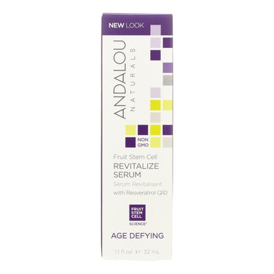 Andalou Naturals Age Defying Revitalize Serum Fruit Stem Cell - 1.1 Fl Oz - Orca Market