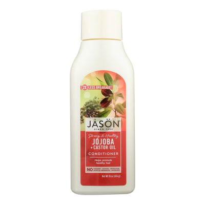 Jason Pure Natural Long And Strong Conditioner Jojoba - 16 Fl Oz - Orca Market