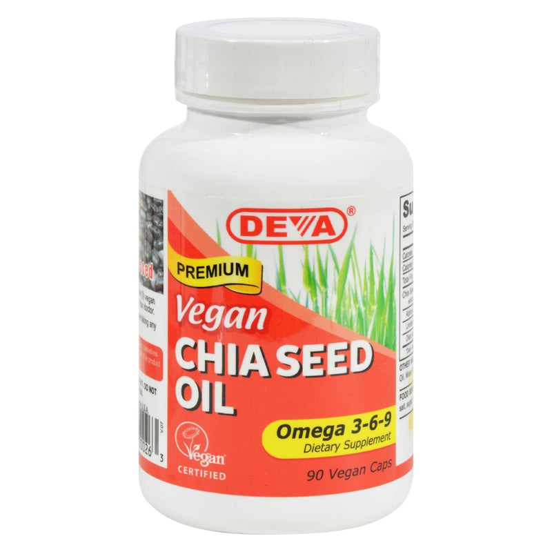 Deva Vegan Vitamins - Chia Seed Oil - 90 Vegan Capsules - Orca Market