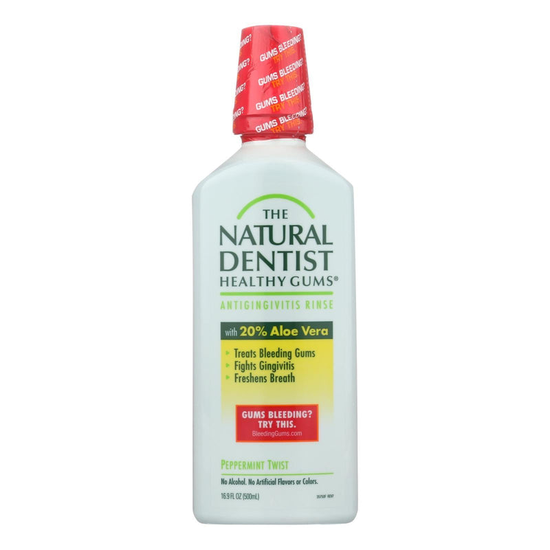 Natural Dentist Healthy Gums Antigingivitis Rinse Peppermint Twist - 16.9 Fl Oz - Orca Market