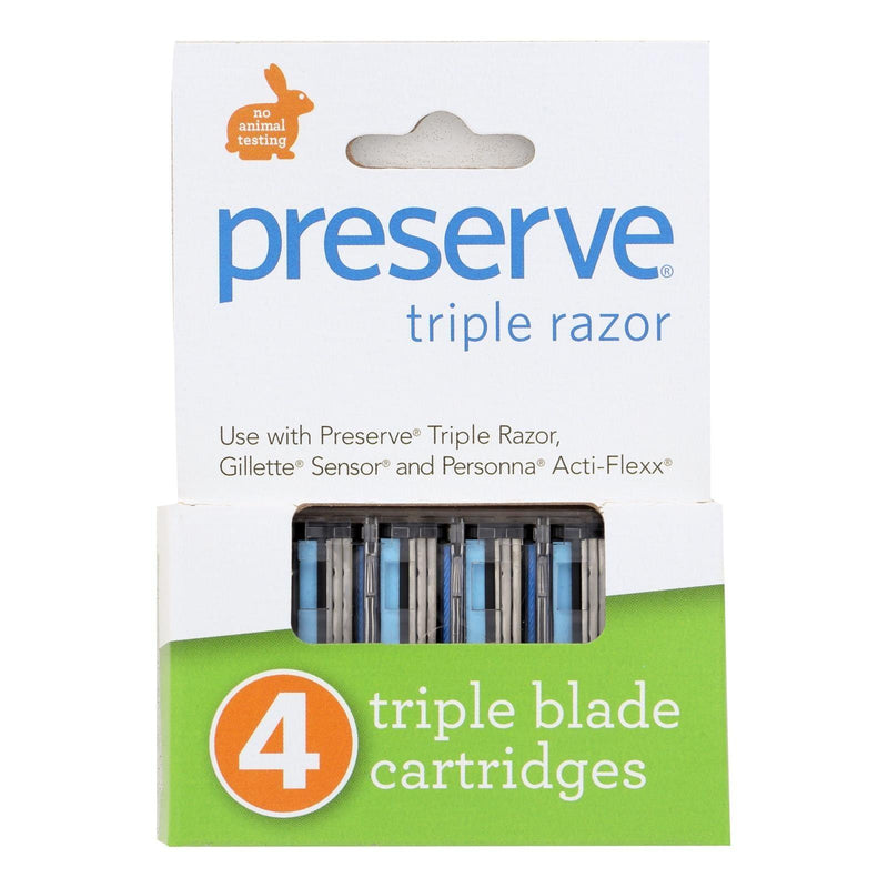 Preserve Triple Blade Refills - Case Of 6 - 4 Packs - Orca Market