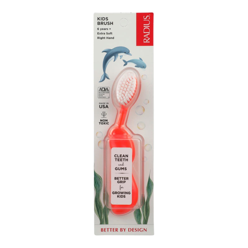 Radius - Kidz Toothbrush (soft Bristles) - 1 Toothbrush - Case Of 6 - Orca Market