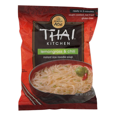 Thai Kitchen Instant Rice Noodle Soup - Lemongrass And Chili - Medium - 1.6 Oz - Case Of 6 - Orca Market