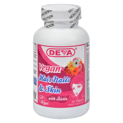 Deva Vegan Vitamins - Hair Nails And Skin - 90 Tablets - Orca Market