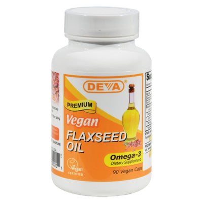 Deva Vegan Vitamins - Flaxseed Oil - 90 Vegan Capsules - Orca Market