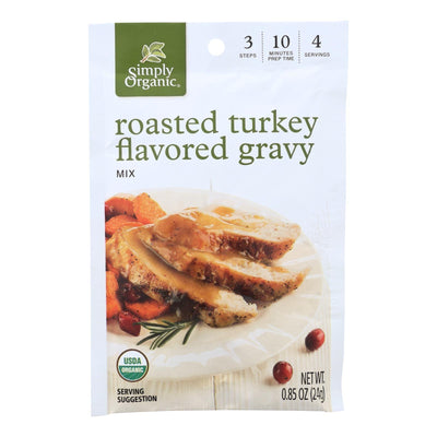 Simply Organic Roasted Turkey Flavored Gravy Seasoning Mix - Case Of 12 - 0.85 Oz. - Orca Market