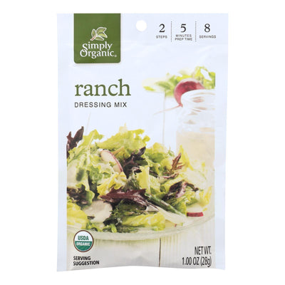 Simply Organic Ranch Salad Dressing Mix - Case Of 12 - 1 Oz. - Orca Market