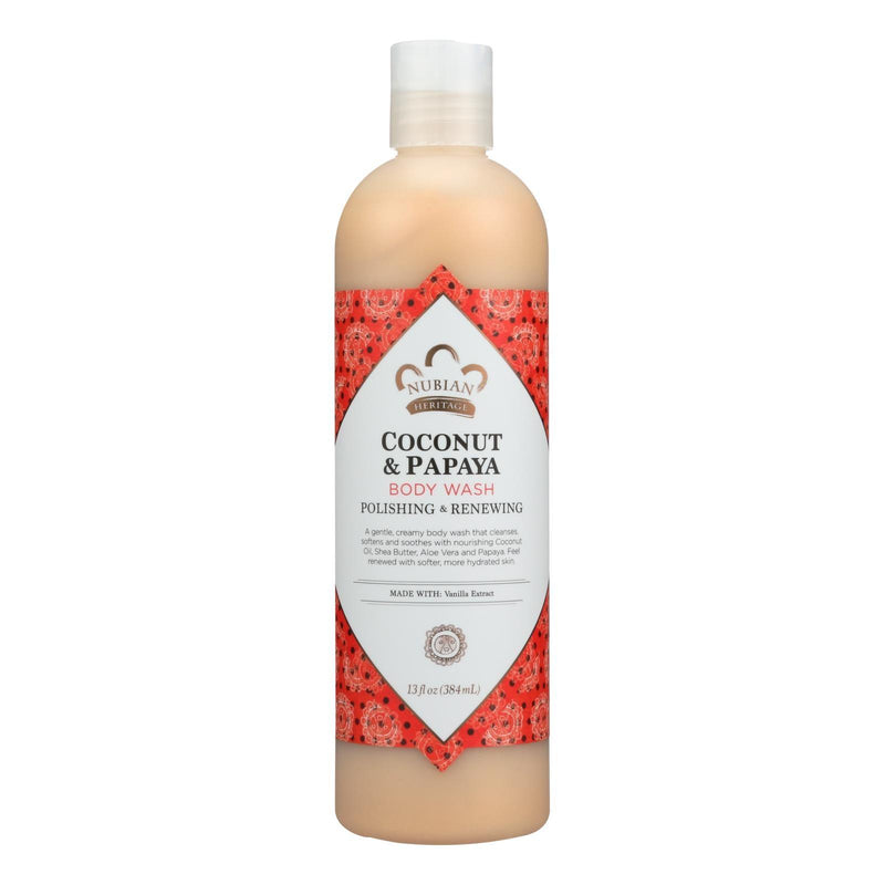 Nubian Heritage Body Wash Coconut And Papaya - 13 Fl Oz - Orca Market