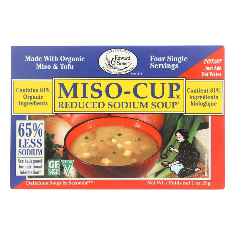 Edward And Sons Reduced Sodium Miso - Cup - Case Of 12 - 1 Oz. - Orca Market