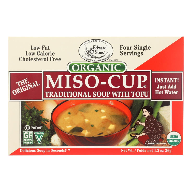 Edward And Sons Organic Traditional Miso - Cup - Case Of 12 - 1.3 Oz. - Orca Market