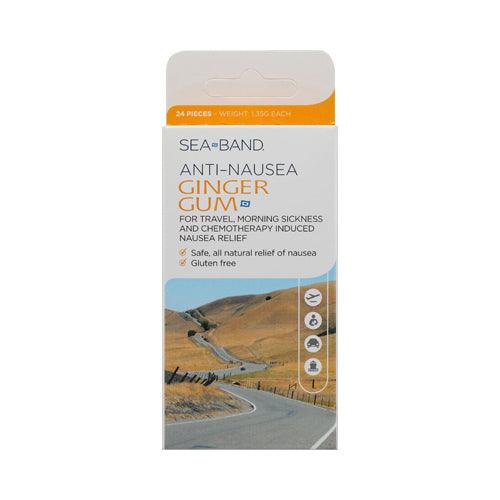 Sea-band Anti-nausea Ginger Gum - 24 Pieces - Orca Market