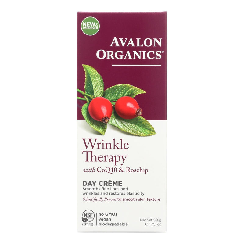 Avalon Organics Coq10 Repair Wrinkle Defense Creme Spf 15 - 1.75 Oz - Orca Market