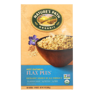 Nature's Path Hot Oatmeal - Flax Plus - Case Of 6 - 14 Oz. - Orca Market