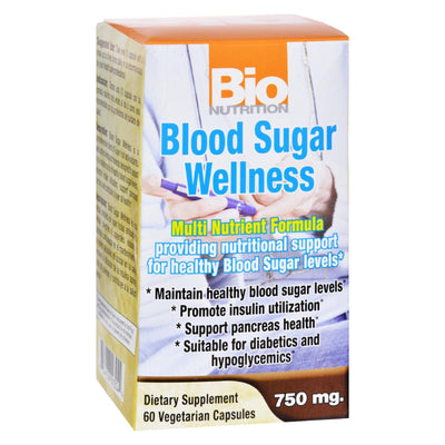 Bio Nutrition - Blood Sugar Wellness - 60 Vegetarian Capsules - Orca Market