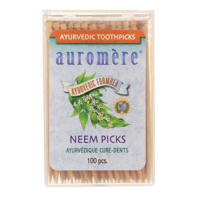 Auromere Ayurvedic Neem Picks - 100 Toothpicks - Case Of 12 - Orca Market