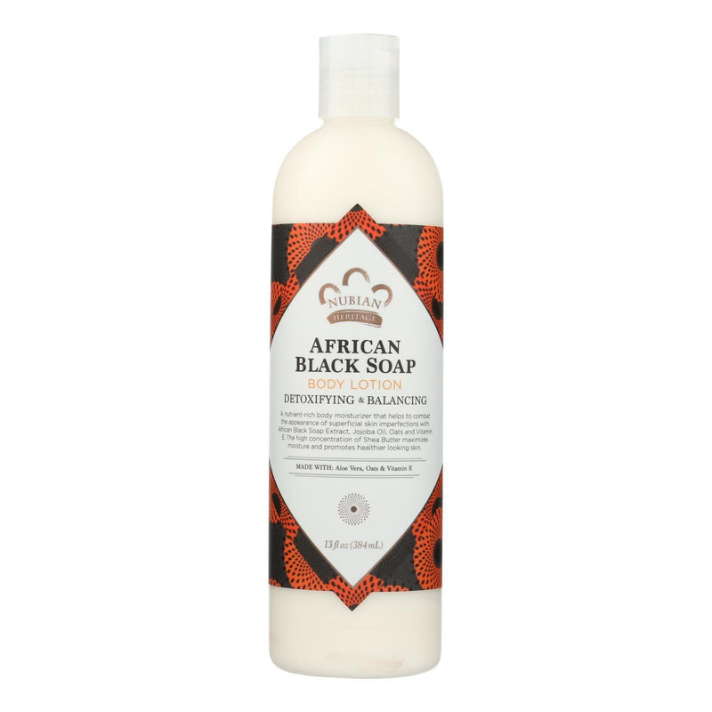 Nubian Heritage Lotion - African Black Soap - 13 Oz - Orca Market