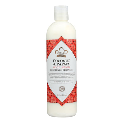 Nubian Heritage Lotion - Coconut And Papaya - 13 Oz - Orca Market