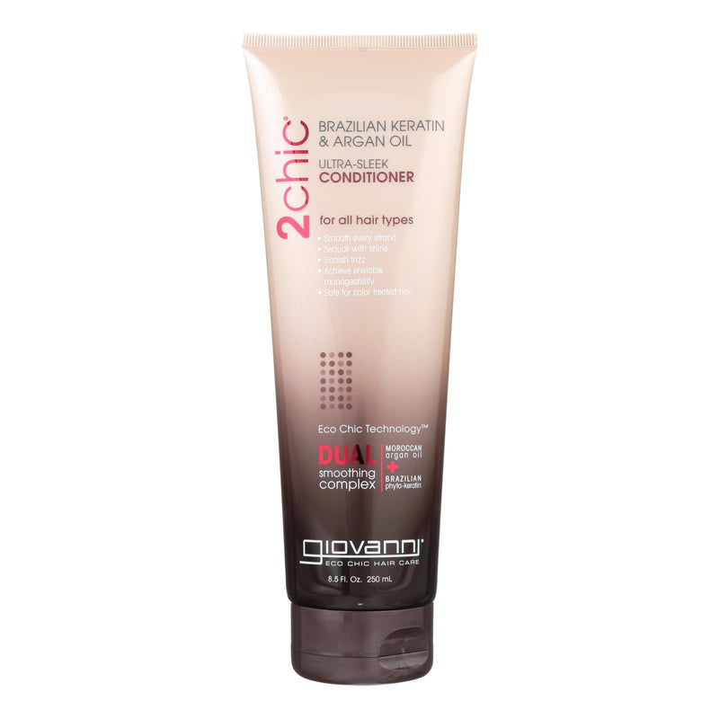 Giovanni 2chic Ultra-sleek Conditioner With Brazilian Keratin And Argan Oil - 8.5 Fl Oz - Orca Market