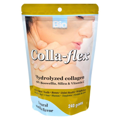 Bio Nutrition - Colla-flex Hydrolyzed Collagen Natural Vanilla - 240 G - Orca Market