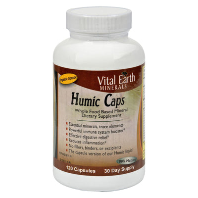 Vital Earth Minerals Humic Caps - 120 Capsules - Orca Market