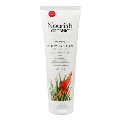 Nourish Organic Body Lotion Pure Unscented - 8 Fl Oz - Orca Market