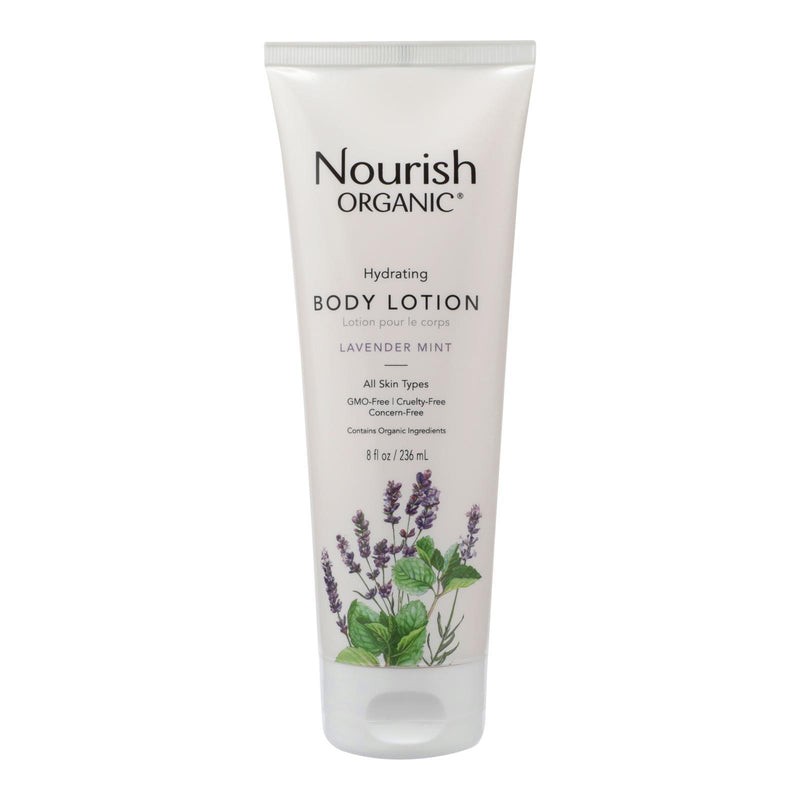 Nourish Organic Body Lotion Lavender Mint - 8 Fl Oz - Orca Market