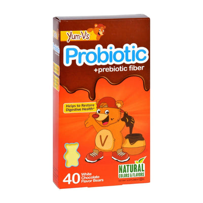 Yum V's Probiotic Plus Prebiotic Fiber Vanilla - 40 Bears - Orca Market