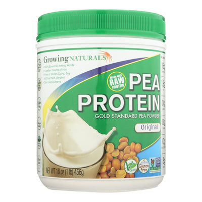 Growing Naturals Yellow Pea Protein - Original - 16 Oz - Orca Market