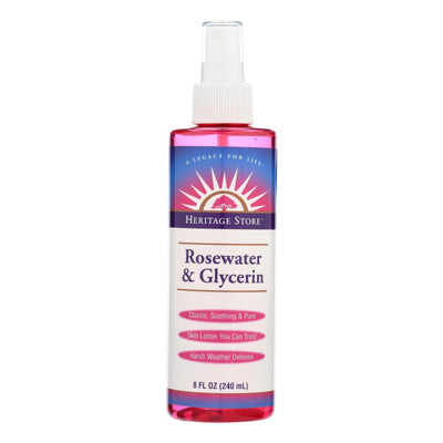 Heritage Products Rosewater And Glycerin - 8 Fl Oz - Orca Market