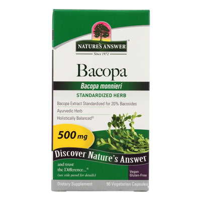 Nature's Answer - Bacopa - 500 Mg - 90 Veggie Caps - Orca Market