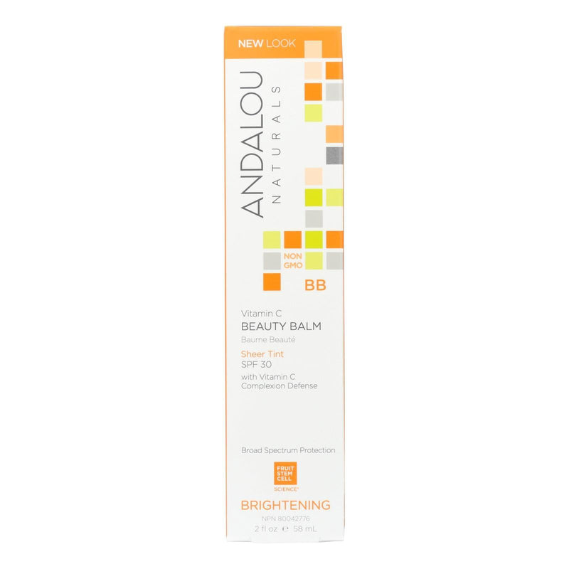 Andalou Naturals Beauty Balm Sheer Tint With Spf 30 Brightening - 2 Oz - Orca Market