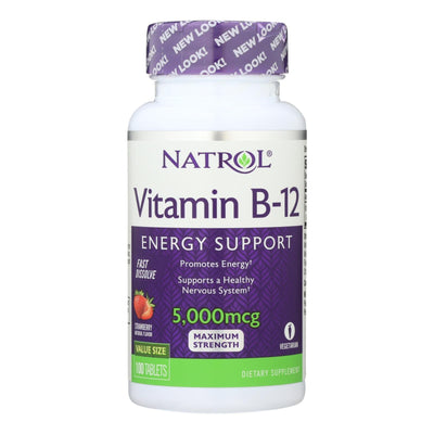 Natrol Fast Dissolving Vitamin B12 - 5000 Mcg - 100 Tabs - Orca Market