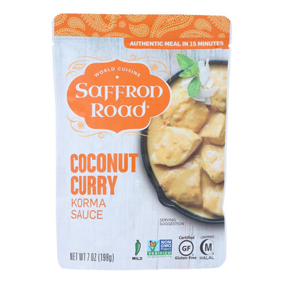 Saffron Road Korma Sauce - Coconut Curry - Case Of 8 - 7 Oz. - Orca Market