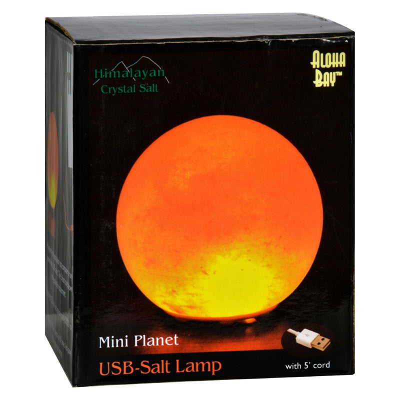 Himalayan Salt Mini Planet Salt Lamp - Usb - 3 In - Orca Market